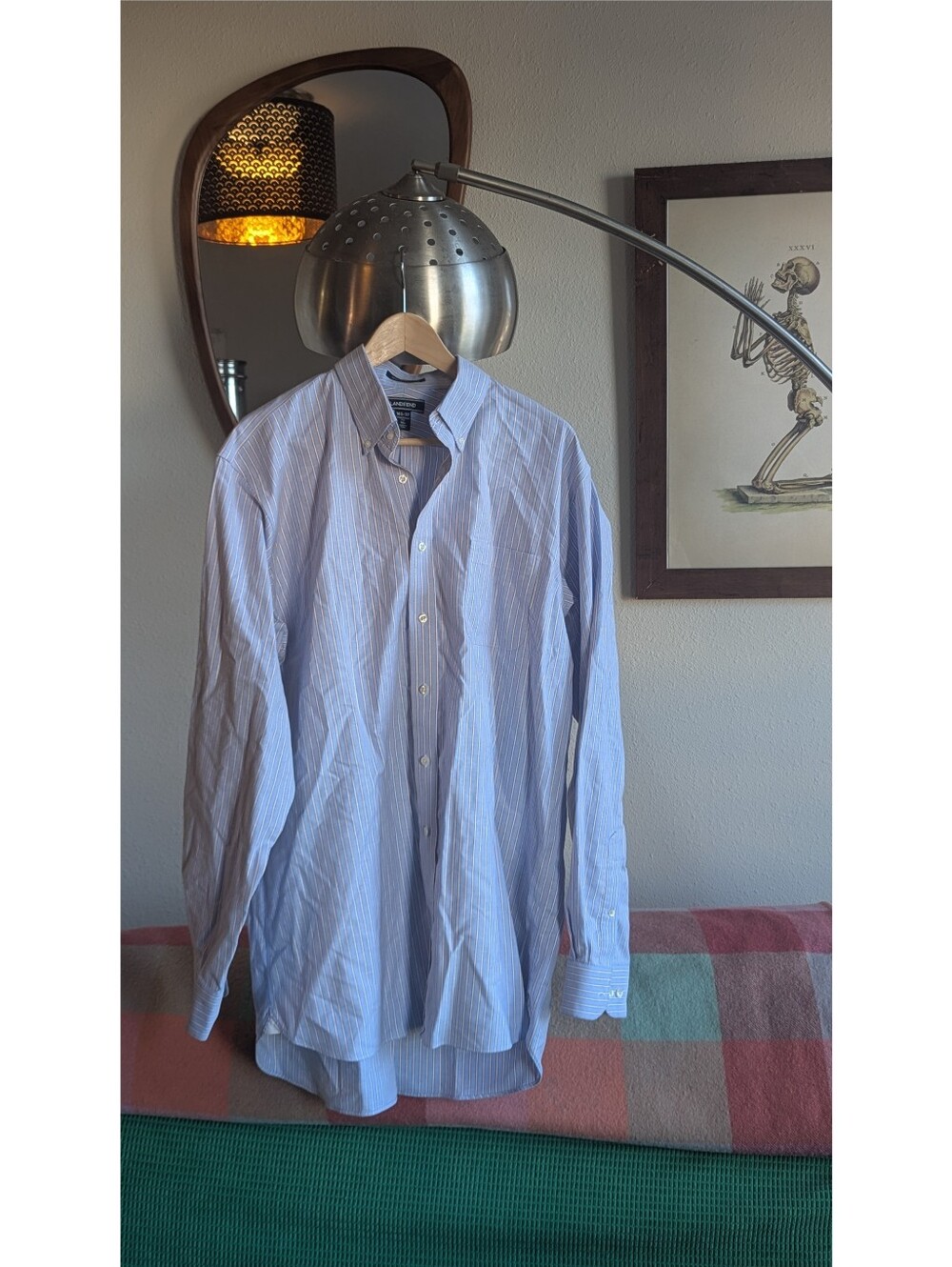 Lands' End Tall No Iron Supima Cotton Oxford Dress Shirt -- 16.5 X 37